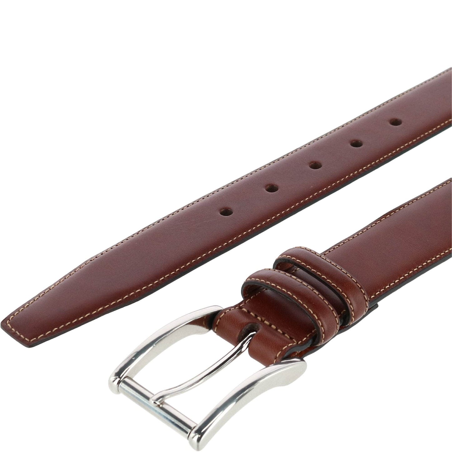 Lorenzo 32mm Dropped Edge Leather Dress Belt - The Golf Guys Online