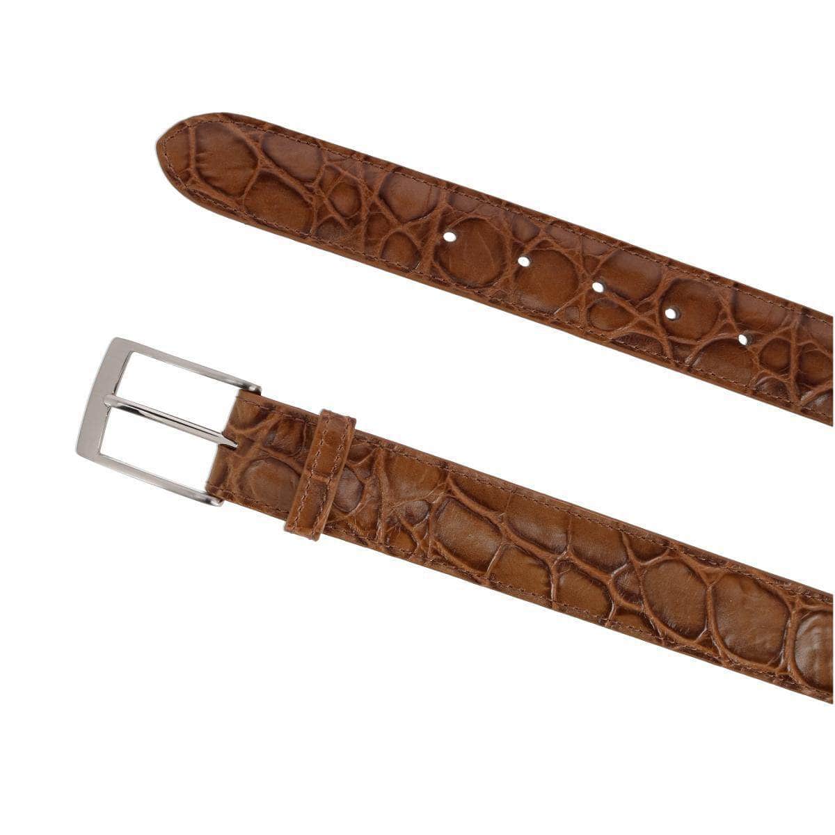 Toby Mock Turtle Embossed Italian Leather 35mm Belt - The Golf Guys Online