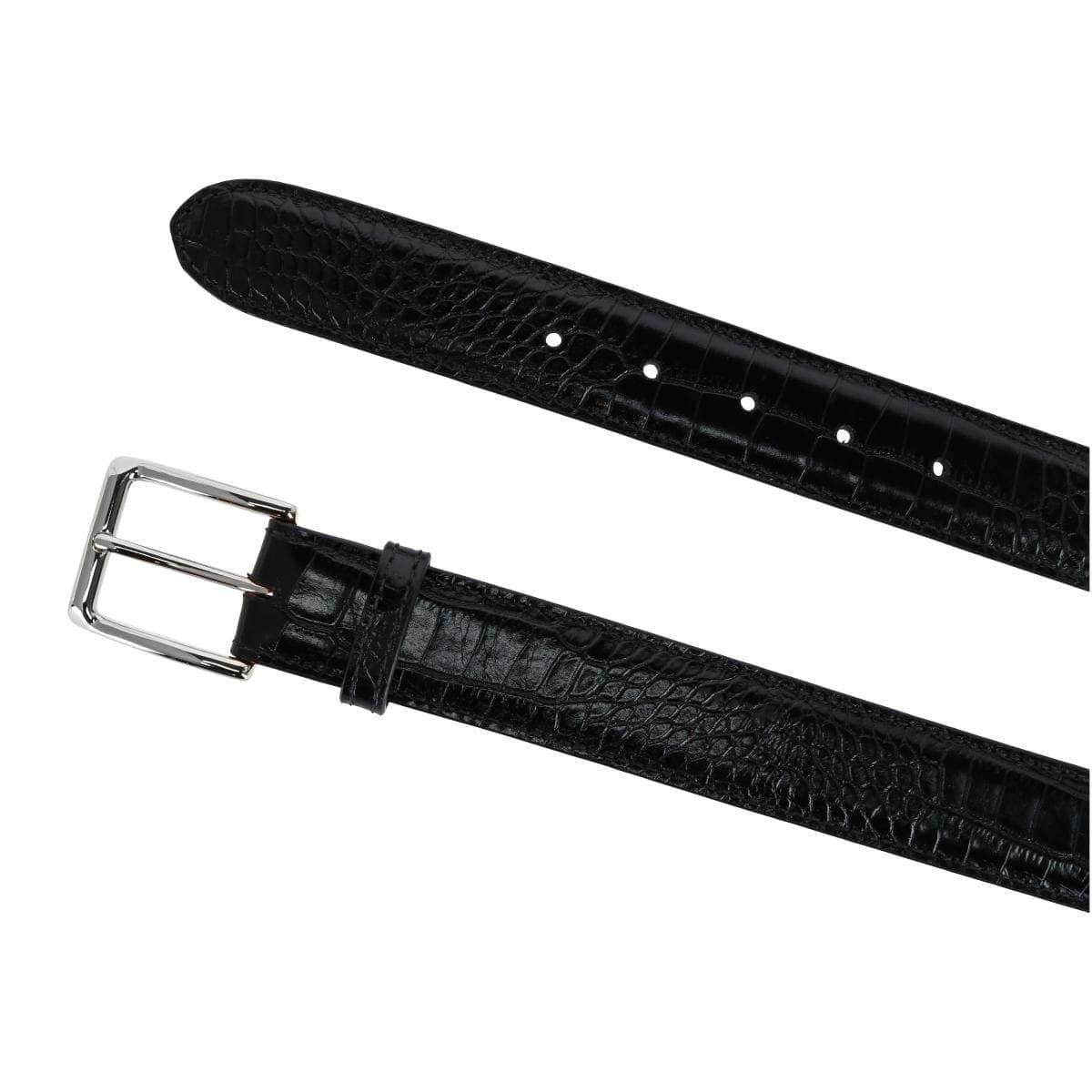 Chance 35mm Mock Mini-African Alligator Embossed Italian Leather Belt - The Golf Guys Online
