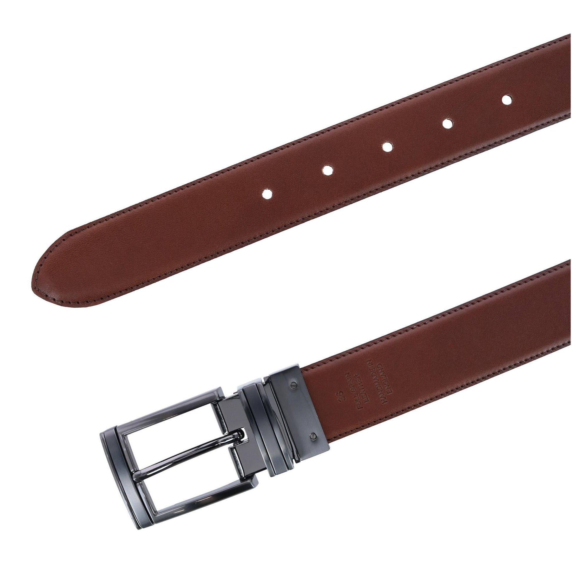 Maverick 32mm Reversible Leather Dress Belt - The Golf Guys Online