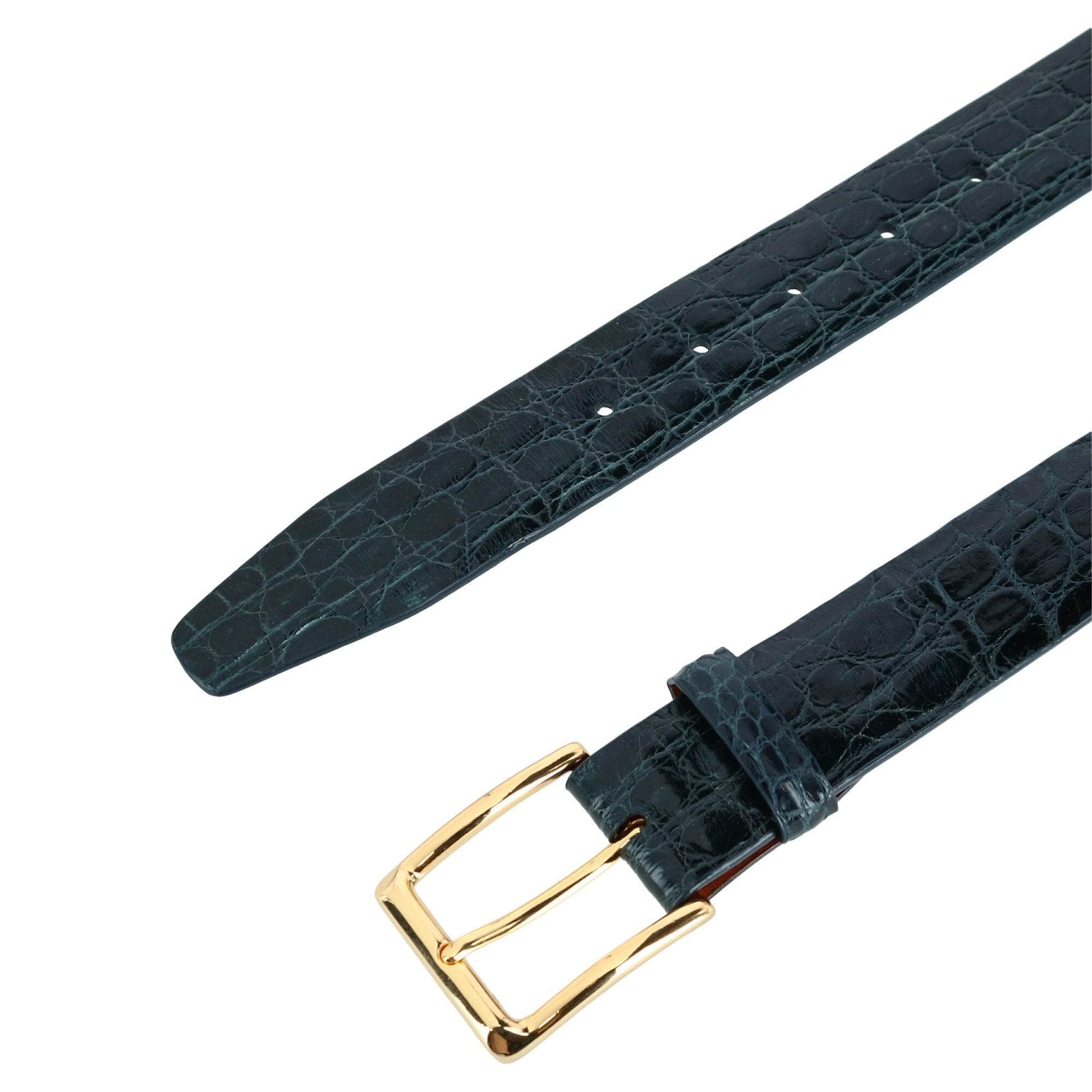 Newington 35mm Genuine Crocodile Belt (Two Buckle Set) - The Golf Guys Online