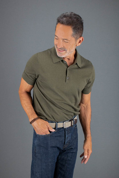 Riverside Big and Tall Solid Stretch Weave Belt - The Golf Guys Online