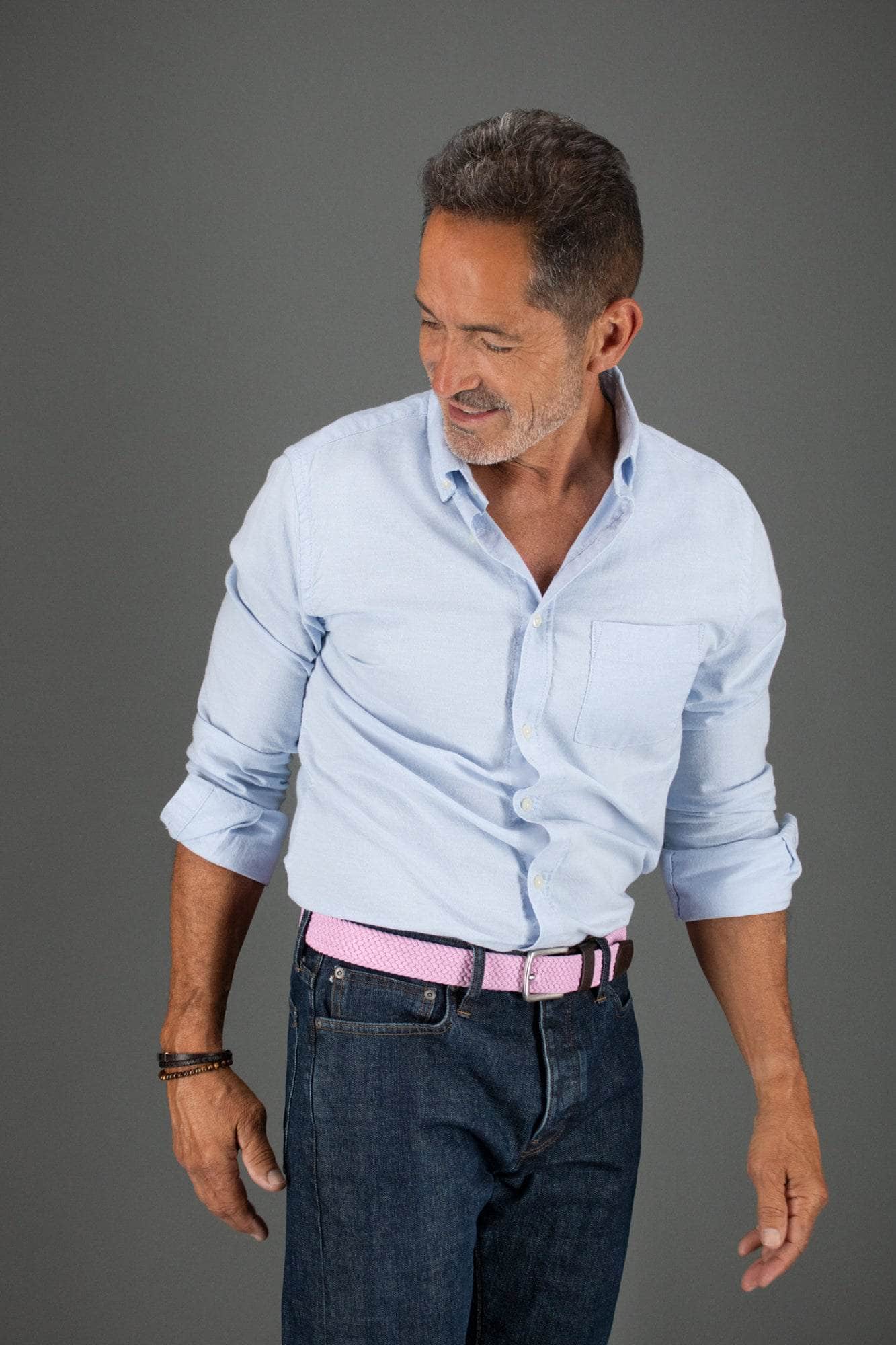 Riverside Big and Tall Solid Stretch Weave Belt - The Golf Guys Online