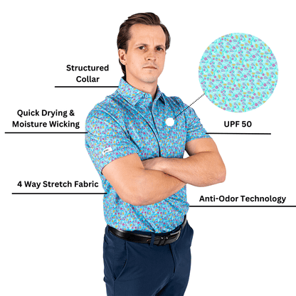 Time to Par/Tee Men's Polo - The Golf Guys Online