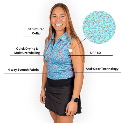 Time to Par/Tee Women's Polo (Sleeveless) - The Golf Guys Online
