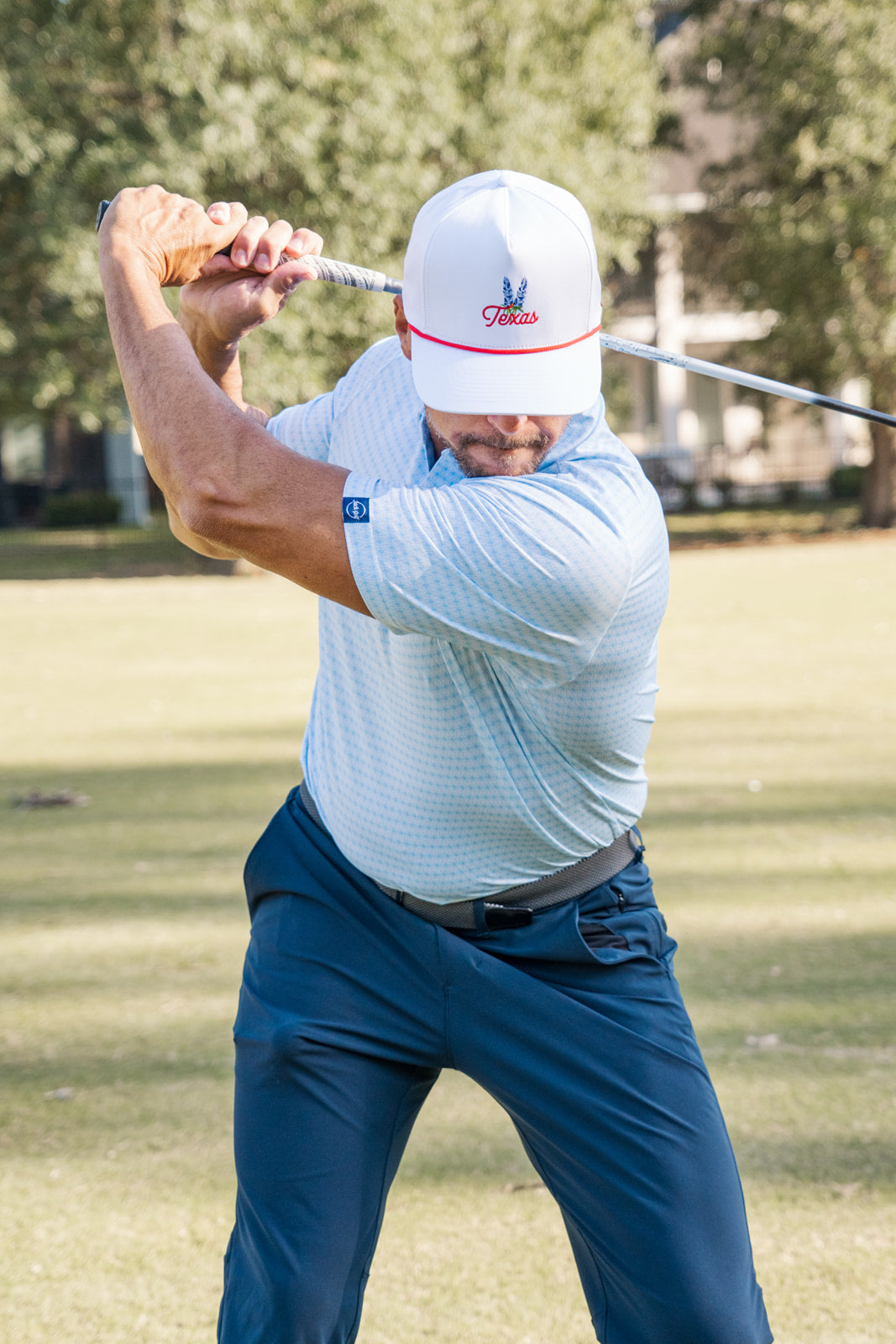 Texas Bluebonnet Rope Hat "Red" - The Golf Guys Online