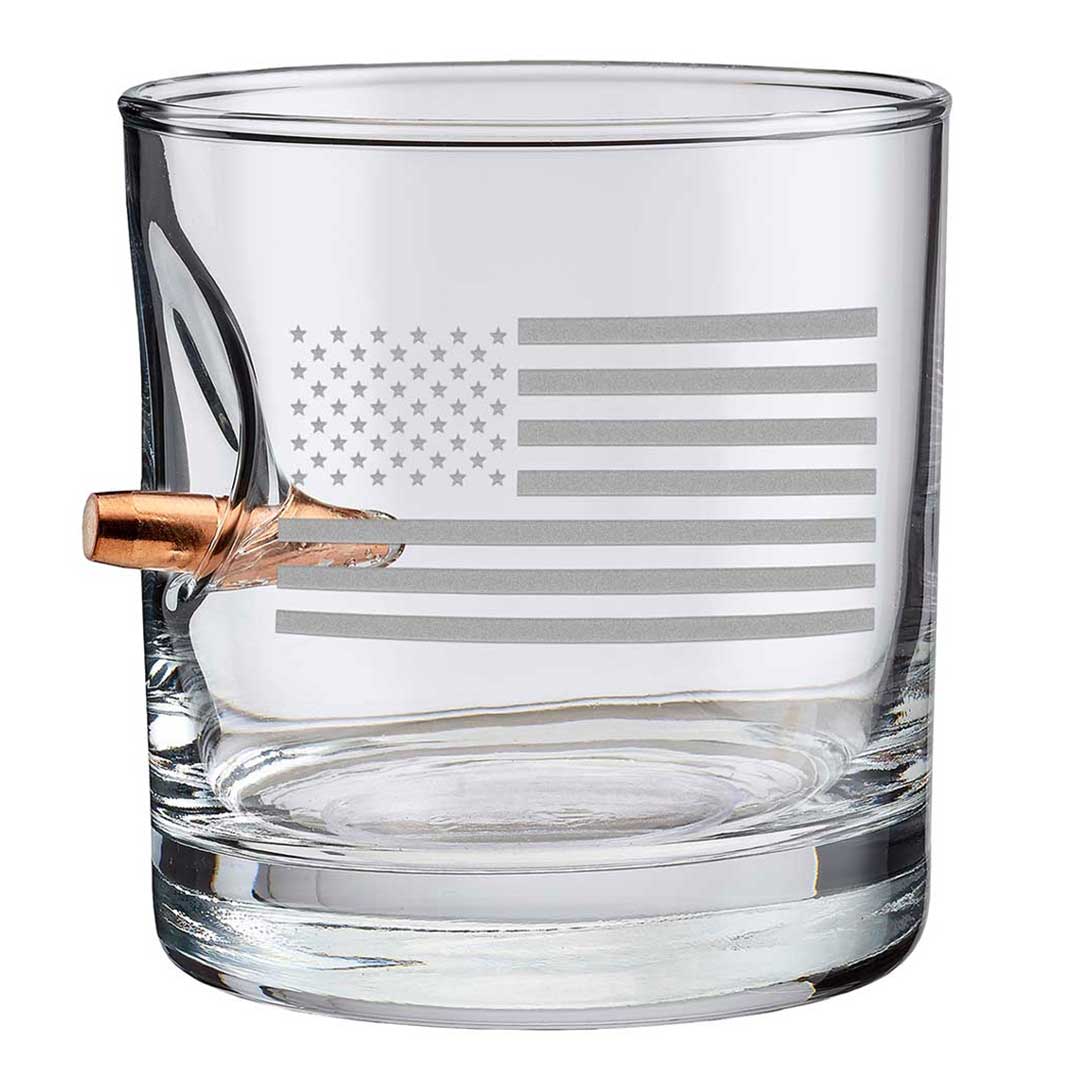US Flag Rocks Glass - 11oz - The Golf Guys Online