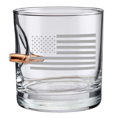 US Flag Rocks Glass - 11oz - The Golf Guys Online