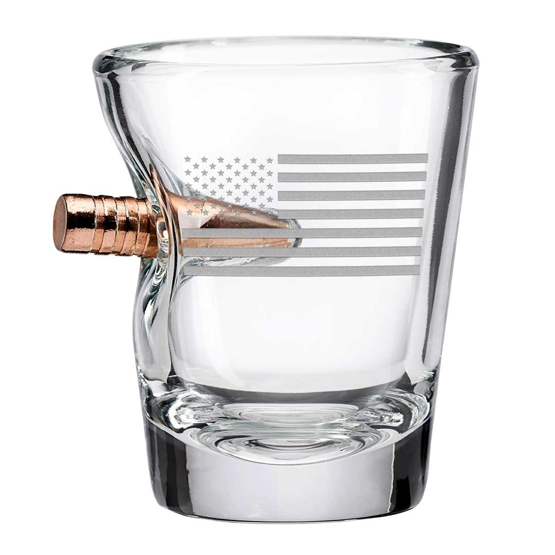 US Flag Shot Glass - 2oz - The Golf Guys Online