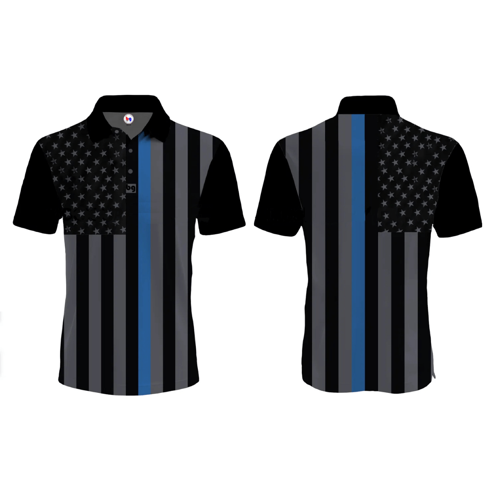 USA Blue Line Men's Polo - The Golf Guys Online