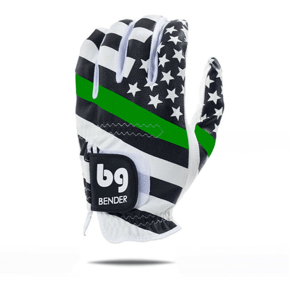 USA Green Line Mesh Golf Glove - The Golf Guys Online