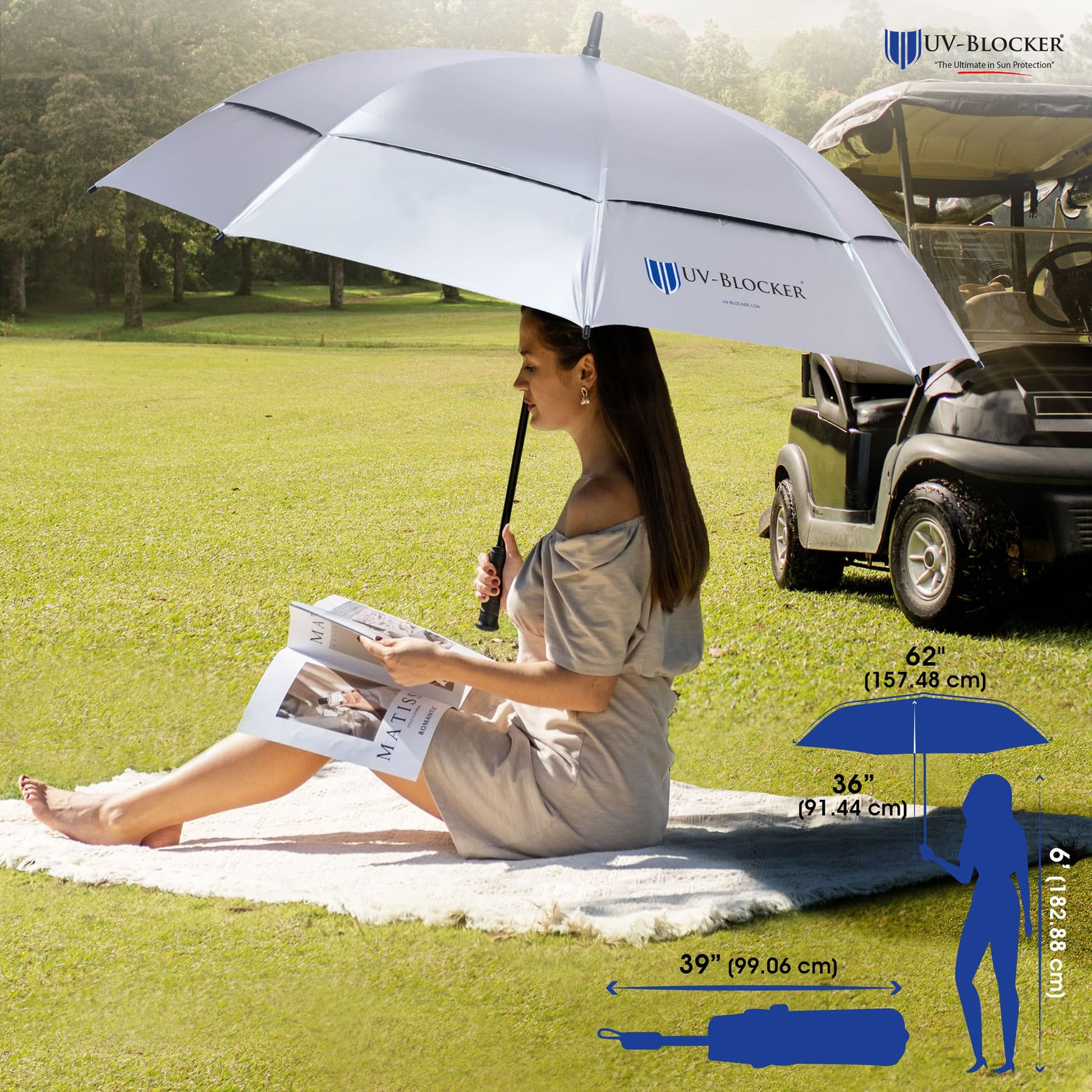 UV Protection Golf Umbrella - The Golf Guys Online