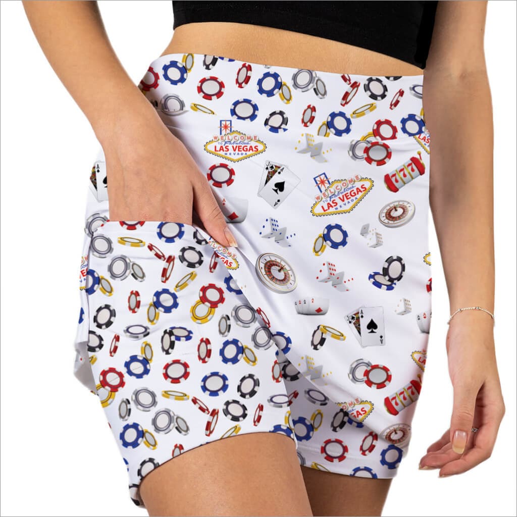 VIVA LAS VEGAS WHITE SKORT - The Golf Guys Online