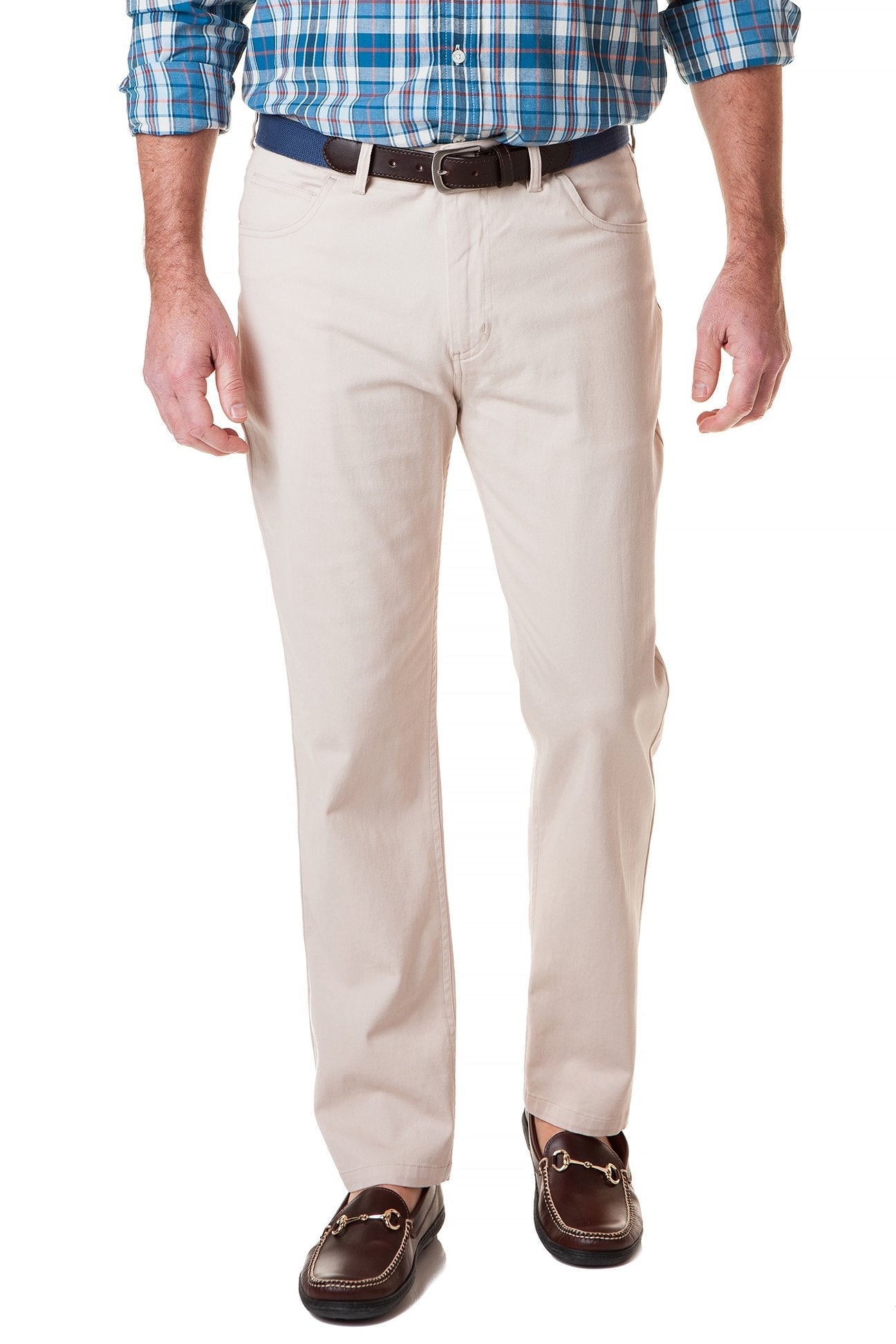 Wayfarer 5-Pocket Pant Stretch Twill Stone - The Golf Guys Online
