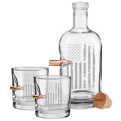Whiskey Decanter and Rocks Glass Set - The Golf Guys Online