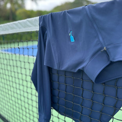 Court Performance Quarter Zip Pullover in Navy - The Golf Guys Online