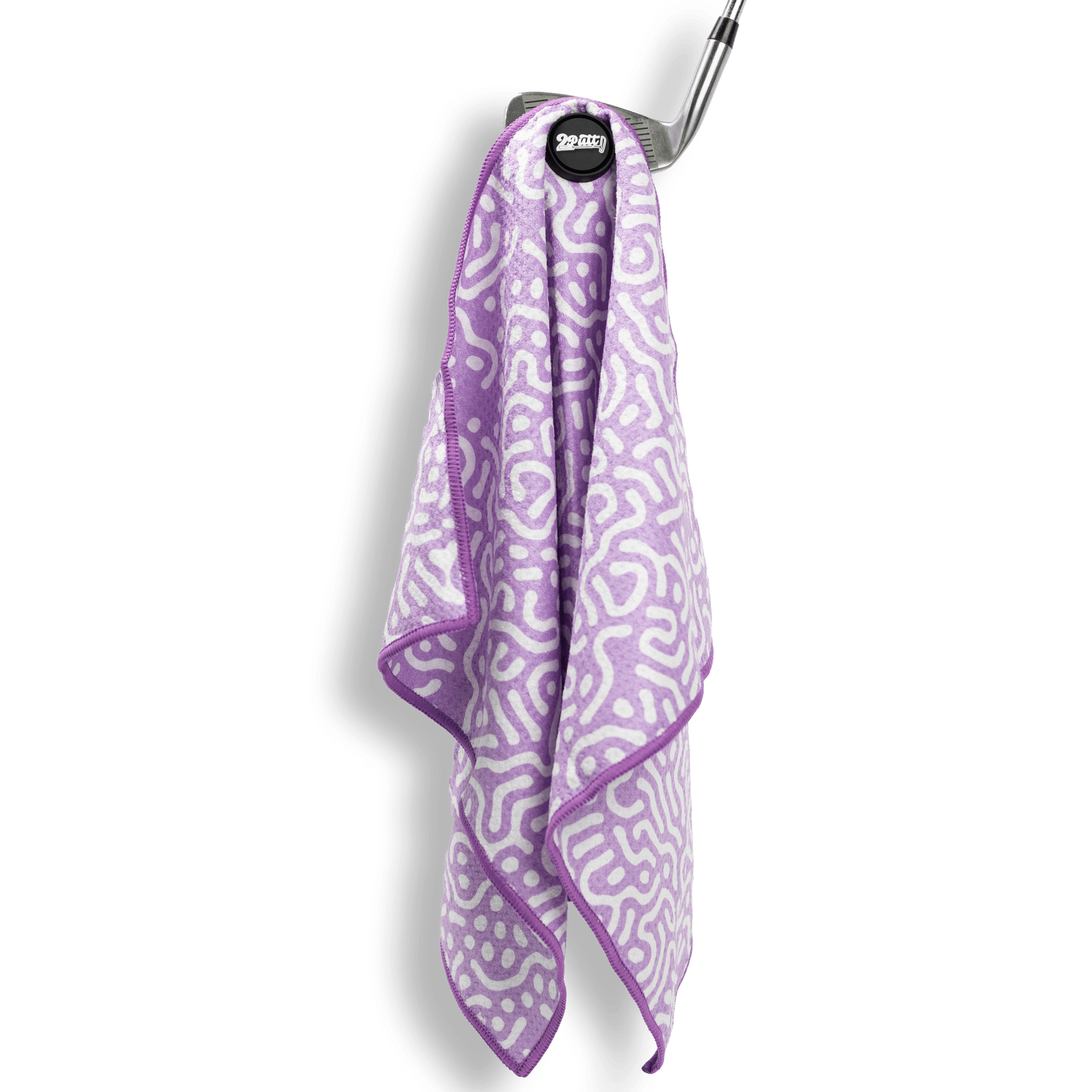 Wrong Fairway Lavender Magnet Golf Towel - The Golf Guys Online