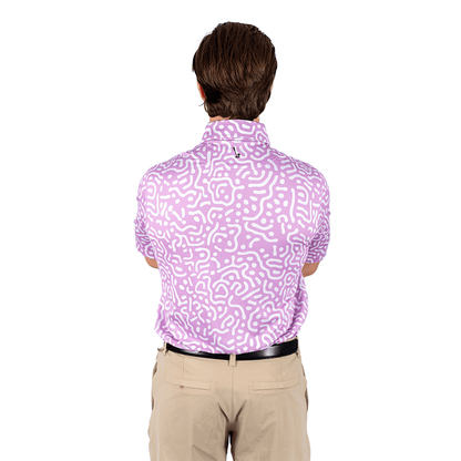 Wrong Fairway Men's Polo (Lavender) - The Golf Guys Online